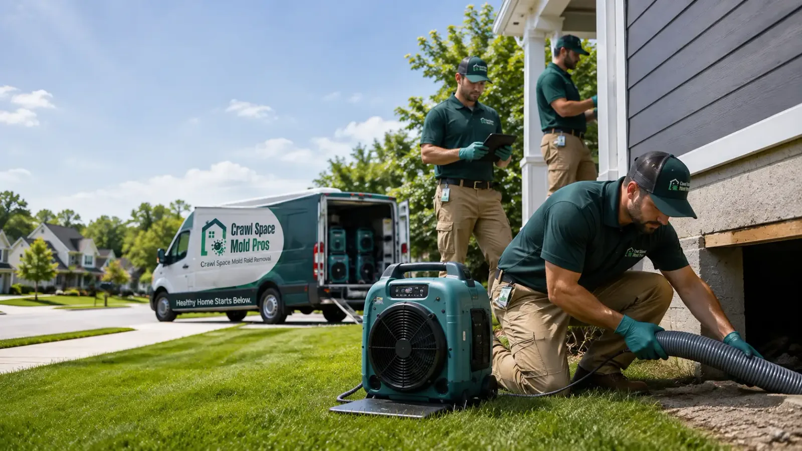 Crawl Space Mold Removal in New Bloomington, OH
